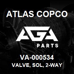 VA-000534 Atlas Copco VALVE, SOL, 2-WAY | AGA Parts
