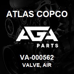 VA-000562 Atlas Copco VALVE, AIR | AGA Parts