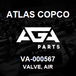 VA-000567 Atlas Copco VALVE, AIR | AGA Parts
