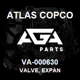 VA-000630 Atlas Copco VALVE, EXPAN | AGA Parts