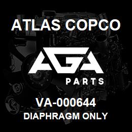 VA-000644 Atlas Copco DIAPHRAGM ONLY | AGA Parts