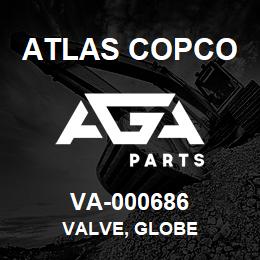 VA-000686 Atlas Copco VALVE, GLOBE | AGA Parts