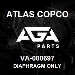 VA-000697 Atlas Copco DIAPHRAGM ONLY | AGA Parts