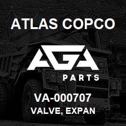 VA-000707 Atlas Copco VALVE, EXPAN | AGA Parts