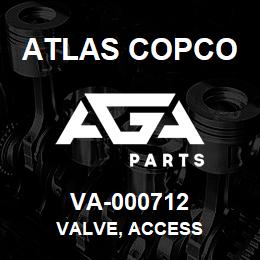 VA-000712 Atlas Copco VALVE, ACCESS | AGA Parts