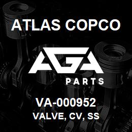 VA-000952 Atlas Copco VALVE, CV, SS | AGA Parts