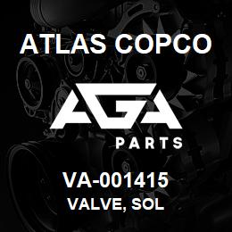 VA-001415 Atlas Copco VALVE, SOL | AGA Parts