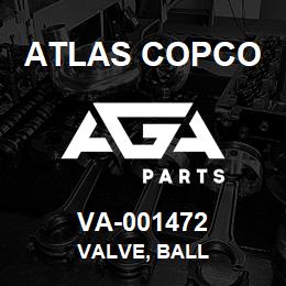 VA-001472 Atlas Copco VALVE, BALL | AGA Parts