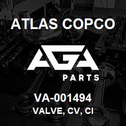 VA-001494 Atlas Copco VALVE, CV, CI | AGA Parts