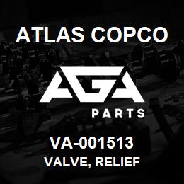 VA-001513 Atlas Copco VALVE, RELIEF | AGA Parts