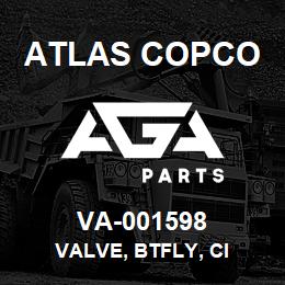 VA-001598 Atlas Copco VALVE, BTFLY, CI | AGA Parts