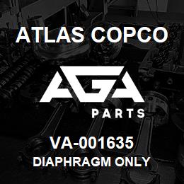 VA-001635 Atlas Copco DIAPHRAGM ONLY | AGA Parts