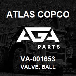 VA-001653 Atlas Copco VALVE, BALL | AGA Parts