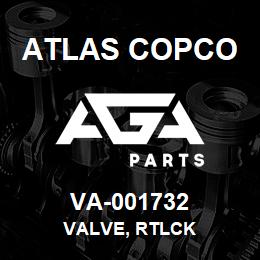 VA-001732 Atlas Copco VALVE, RTLCK | AGA Parts