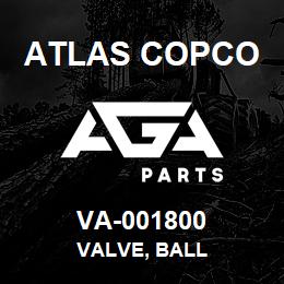 VA-001800 Atlas Copco VALVE, BALL | AGA Parts