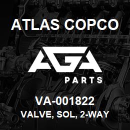 VA-001822 Atlas Copco VALVE, SOL, 2-WAY | AGA Parts