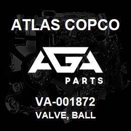 VA-001872 Atlas Copco VALVE, BALL | AGA Parts