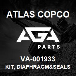 VA-001933 Atlas Copco KIT, DIAPHRAGM&SEALS | AGA Parts