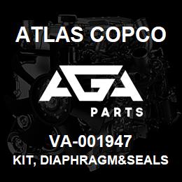 VA-001947 Atlas Copco KIT, DIAPHRAGM&SEALS | AGA Parts