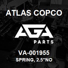 VA-001955 Atlas Copco SPRING, 2.5"NO | AGA Parts