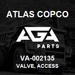 VA-002135 Atlas Copco VALVE, ACCESS | AGA Parts