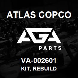 VA-002601 Atlas Copco KIT, REBUILD | AGA Parts