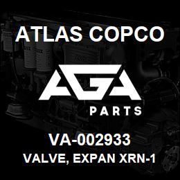 VA-002933 Atlas Copco VALVE, EXPAN XRN-1 | AGA Parts