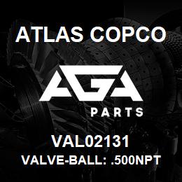 VAL02131 Atlas Copco VALVE-BALL: .500NPT | AGA Parts