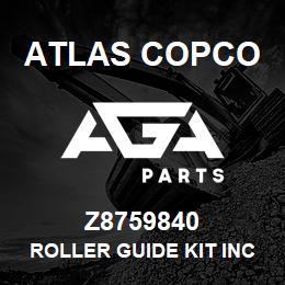 Z8759840 Atlas Copco ROLLER GUIDE KIT INCL 6 ROLLER | AGA Parts