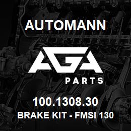 100.1308.30 Automann Brake Kit - FMSI 1308, FMSI 1443 | AGA Parts