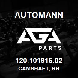 120.101916.02 Automann Camshaft, RH | AGA Parts
