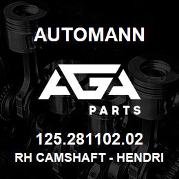125.281102.02 Automann RH Camshaft - Hendrickson Intraax | AGA Parts
