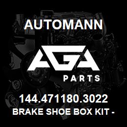 144.471180.3022 Automann Brake Shoe Box Kit - FMSI 4711 | AGA Parts