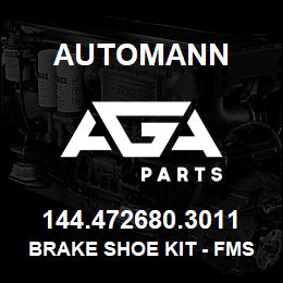 144.472680.3011 Automann Brake Shoe Kit - FMSI 4726 | AGA Parts
