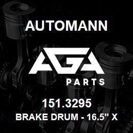 151.3295 Automann Brake Drum - 16.5" x 7", 3295A | AGA Parts