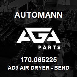 170.065225 Automann AD9 Air Dryer - Bendix 065225, 109685, Mack 26QE377, Navistar 1673737C91, Oshkosh 2FS82, Optima Bus 23880305 | AGA Parts