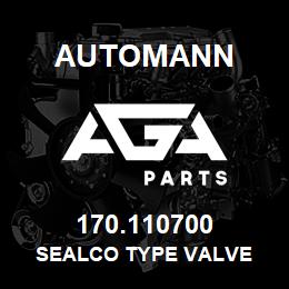 170.110700 Automann Sealco Type Valve | AGA Parts