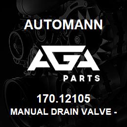 170.12105 Automann Manual Drain Valve - 1/4" NPT | AGA Parts
