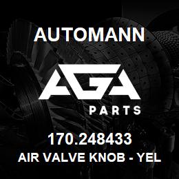 170.248433 Automann Air Valve Knob - Yellow with Pin | AGA Parts