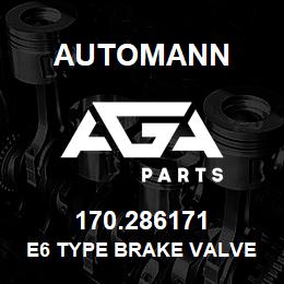 170.286171 Automann E6 Type Brake Valve | AGA Parts
