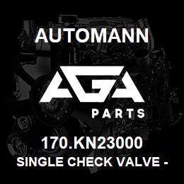 170.KN23000 Automann Single Check Valve - Bendix 227717, 227788, 227871, Mack 20QE1330, Midland KN23000, N13526AJ | AGA Parts