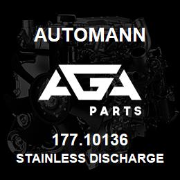 177.10136 Automann Stainless Discharge 5/8" Hose - 36" Long, 5/8" Female Swivels | AGA Parts