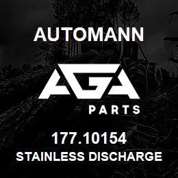 177.10154 Automann Stainless Discharge Hose - 54", Female Swivels, 5/8" | AGA Parts