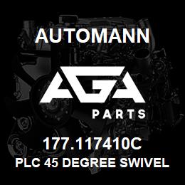 177.117410C Automann PLC 45 Degree Swivel Elbow - 5/8" Tube x 3/8" Pipe | AGA Parts