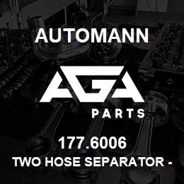 177.6006 Automann Two Hose Separator - 3/8" ID | AGA Parts