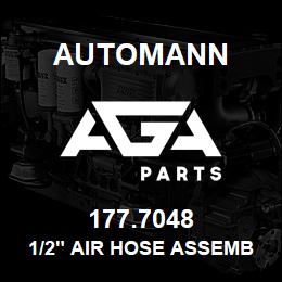 177.7048 Automann 1/2" Air Hose Assembly - 44" Long, 3/8" Pipe | AGA Parts