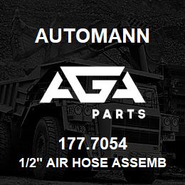 177.7054 Automann 1/2" Air Hose Assembly - 26" Long, 3/8" Pipe | AGA Parts
