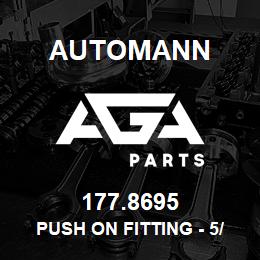 177.8695 Automann Push On Fitting - 5/16" Hose Splicer | AGA Parts