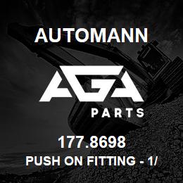 177.8698 Automann Push On Fitting - 1/2" Hose Spicer | AGA Parts