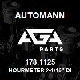 178.1125 Automann Hourmeter 2-1/16" Diameter | AGA Parts